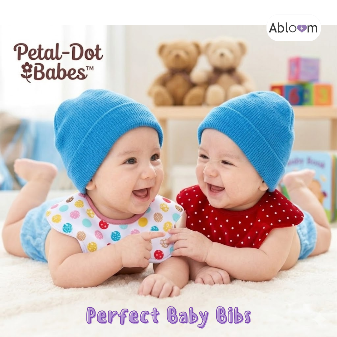 ผ้ากันเปื้อนเด็กซับน้ำลาย 360 องศา  ABLOOM 0080023001017_คละสี
